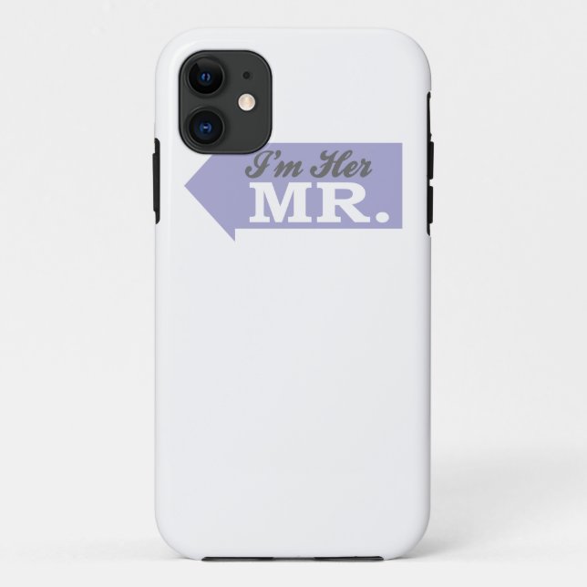 Ich bin ihr Herr (violetter Pfeil) Case-Mate iPhone Hülle (Rückseite)