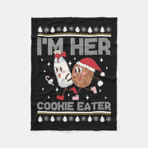 Ich bin ihr Keksessen - im Milchtrink Christm Fleecedecke