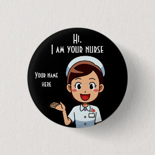 Ich bin Ihr Krankenschwester-Kleiner, 35 mm-Runder Button