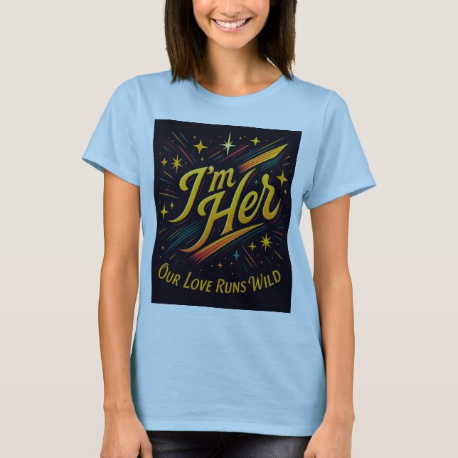 Ich bin ihr - kühne T-Shirt der Ermächtigung von F (Vorderseite)
