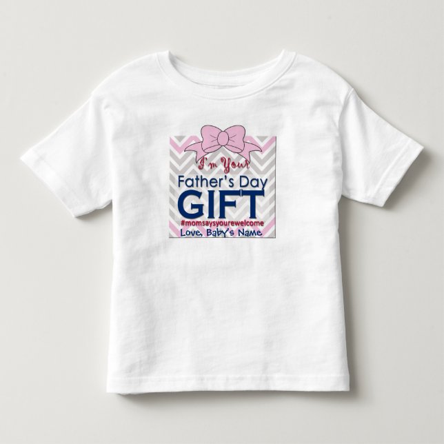 Ich bin Ihr lustiges neues Vater-Geschenk der Kleinkind T-shirt (Vorderseite)