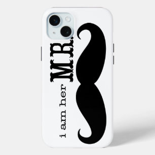 Ich bin ihr Mr. Mustache Grooms Geschenke Case-Mate iPhone Hülle