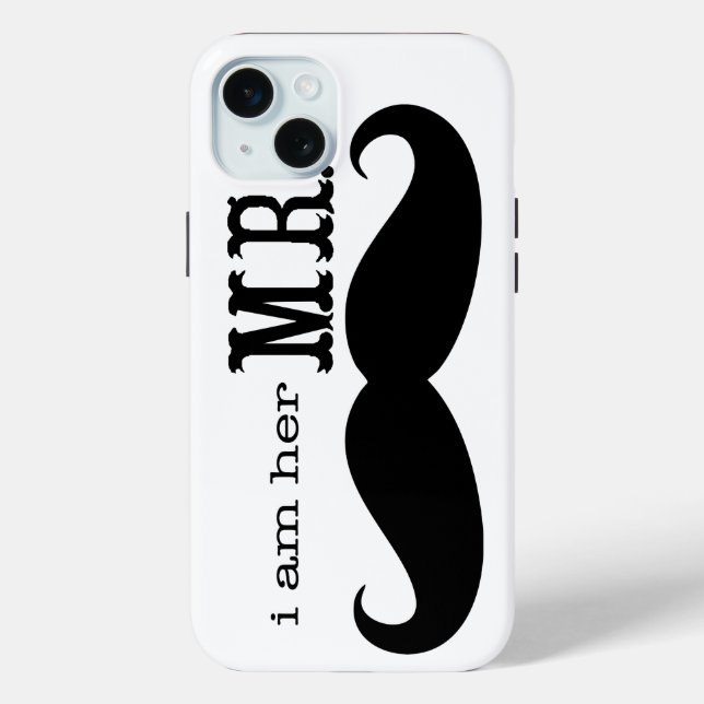 Ich bin ihr Mr. Mustache Grooms Geschenke Case-Mate iPhone Hülle (Rückseite)