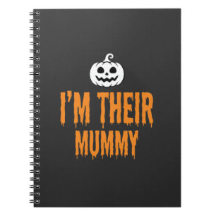 Ich bin ihr Mummy Halloween-Mummy-Design Notizblock