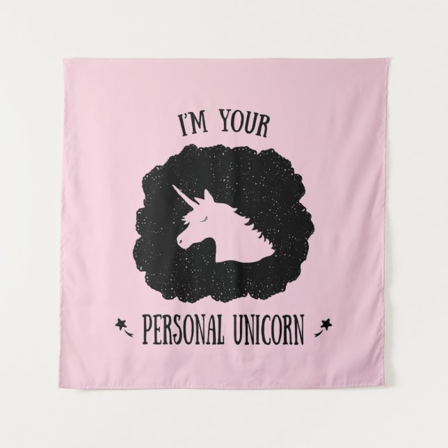 Ich bin Ihr persönliches Einhorn Wandteppich (Vorderseite)