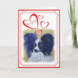 Ich bin IHR VALENTINSGRUSS PERFEKTES PAPILLON Feiertagskarte