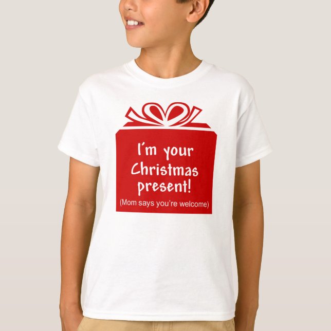 Ich bin Ihr Weihnachtsgeschenk-Baby-Shirt T-Shirt (Vorderseite)