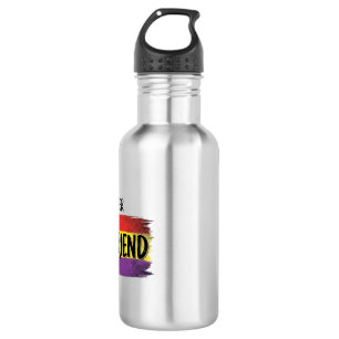 Ich bin ihre Freundin Regenbogen Stolz Vector-Shir Edelstahlflasche