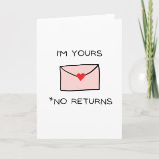 Ich bin Ihre Grußkarte, Verpflichtung, Liebe Karte