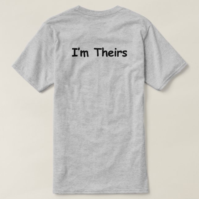 ICH BIN IHRE NONBINÄREN PAARE KUNSTBAR T-Shirt (Design Rückseite)