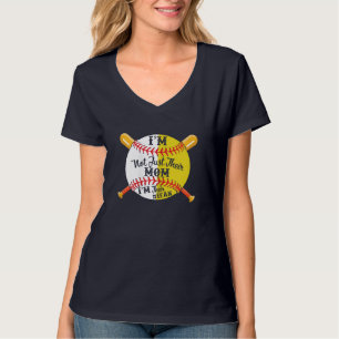 Ich bin ihre Nummer 1-Fan-Softball-Baseball-Mama T-Shirt