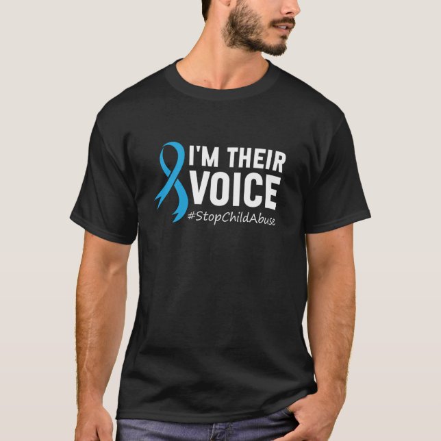Ich bin ihre Stimme, die Verhinderung von Kindermi T-Shirt (Vorderseite)