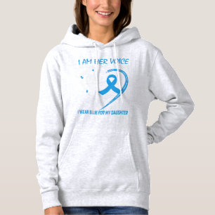 Ich bin ihre Stimme, sie ist mein Herz Autismus Be Hoodie