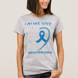 Ich bin ihre Stimme, sie ist mein Herz Autismus Be T-Shirt