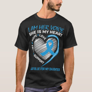 Ich bin ihre Stimme, sie ist mein Herz Autismus Be T-Shirt