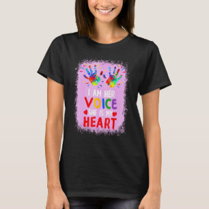 Ich bin ihre Stimme. Sie ist meine Herzautismus-Be T-Shirt