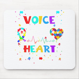 Ich bin ihre Stimme, sie ist meine hörte Autismus Mousepad