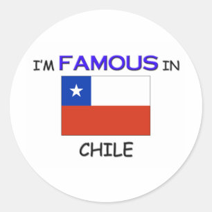 Ich bin im CHILE berühmt Runder Aufkleber
