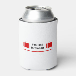 Ich bin im Transit Doppelkassettenhellfarbe verlor Dosenkühler