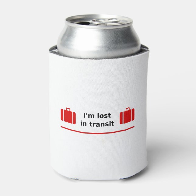 Ich bin im Transit Doppelkassettenhellfarbe verlor Dosenkühler (Kanne Vorderseite)