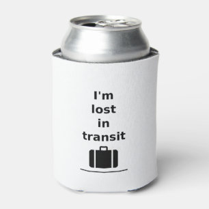 Ich bin im Transit Travel Suitcase Light-Monoton v Dosenkühler