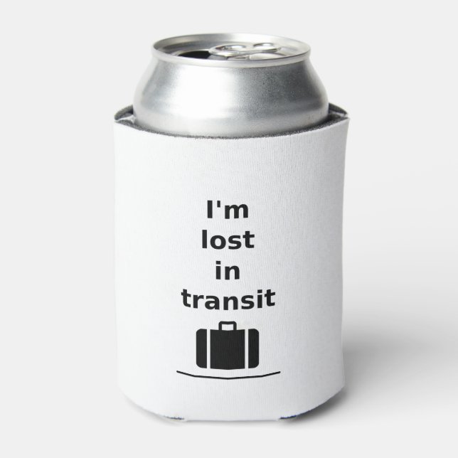 Ich bin im Transit Travel Suitcase Light-Monoton v Dosenkühler (Kanne Vorderseite)