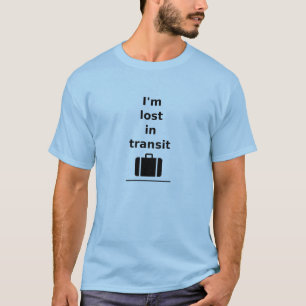 Ich bin im Transit Travel Suitcase Light-Monoton v T-Shirt