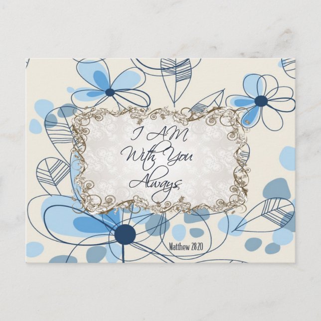 "Ich bin immer bei Ihnen" - Postkarte (Vorderseite)