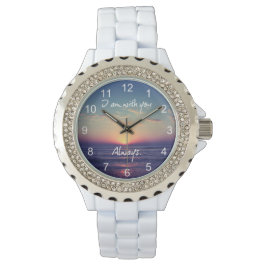 Ich bin immer mit dir Bible Verse Armbanduhr