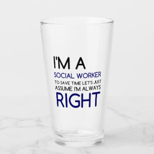 ICH BIN IMMER RECHT EIN SOZIALER ARBEITNEHMER GLAS