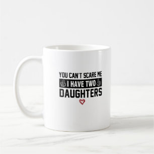 Ich bin immun gegen Angst vor zwei Töchern Kaffeetasse