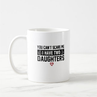 Ich bin immun gegen Angst vor zwei Töchern Kaffeetasse
