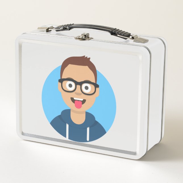 Ich bin in der Alunchbox Metall Brotdose (Vorderseite)