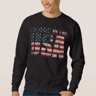 Ich bin in der amerikanischen Flagge gemacht Sweatshirt