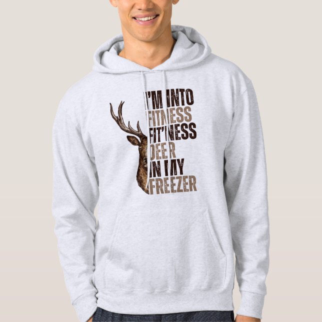 Ich bin in der Fitness, dass ich Hirsche in meinem Hoodie (Vorderseite)