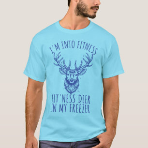 Ich bin in der Fitness, dass ich Hirsche in meinem T-Shirt