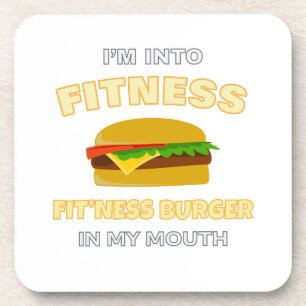 Ich bin in der Fitness, dass sich die Fit'ness in Getränkeuntersetzer