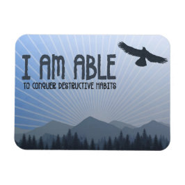 "Ich bin in der Lage" Motivation Affirmation Flex  Magnet