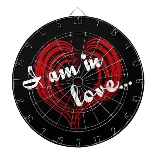 Ich bin in der Liebe... Dartscheibe (vorne)