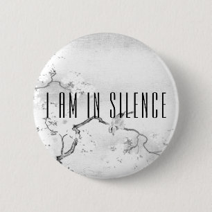 Ich bin in der Silence Meditation Button für Retr