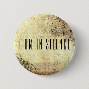 Ich bin in der Stille Meditation Button für Retrea