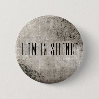 Ich bin in der Stille Meditation Button für Retrea
