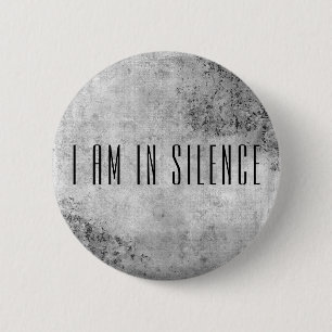Ich bin in der Stille Meditation Button für Retrea