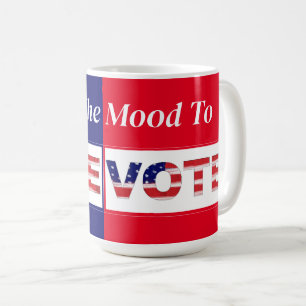 Ich bin in der Stimmung, rot/blau abzustimmen Kaffeetasse