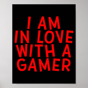 Ich bin in einen Gamer verliebt, süßes Valentinsta Poster