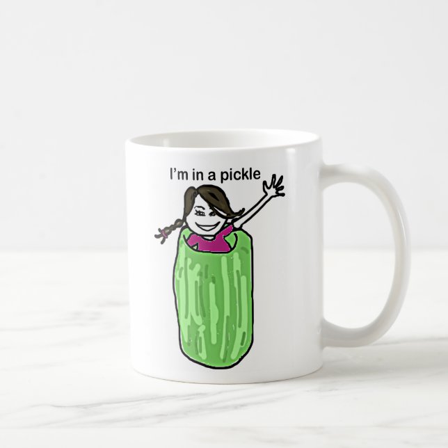 Ich bin in einer Essiggurke! Kaffeetasse (Rechts)