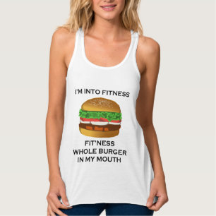 Ich bin in Fitness-Burger Tank Top