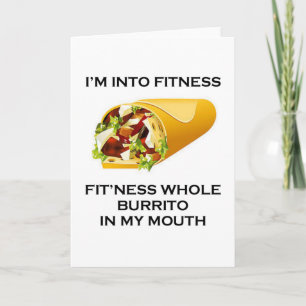 Ich bin in Fitness Burrito Karte