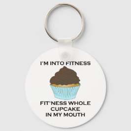 Ich bin in Fitness Cupcake Schlüsselanhänger