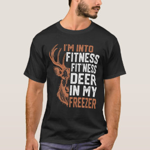 Ich bin in Fitness Deer Freezer Funny Hunter Vater T-Shirt